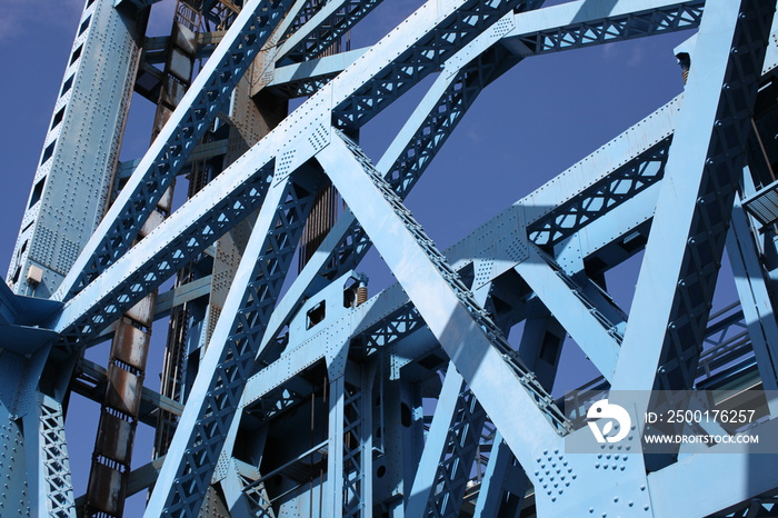 blue drawbridge in Jacksonville Florida