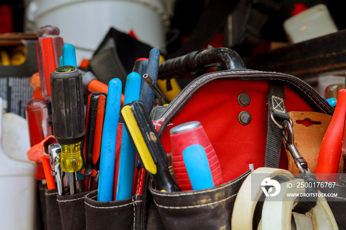 Hand tools built in tool bag in accessories