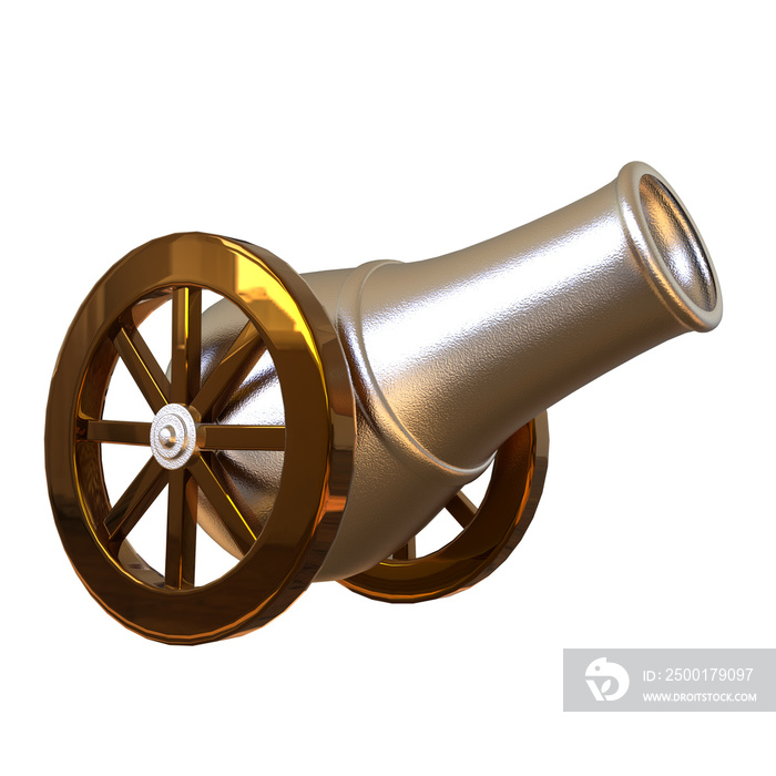 Cartoon Ramadan Cannon 3D Rendering