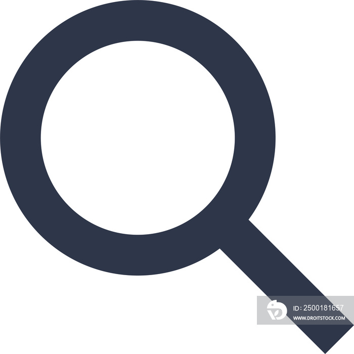 Search icon in dark colors. Magnifying glass signs for web or mobile interface.