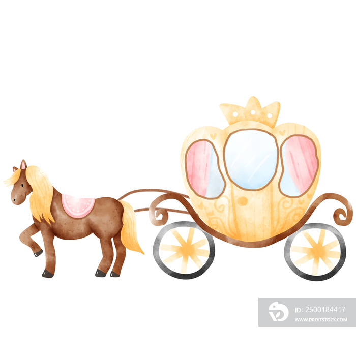 Fairytale carriage and horse