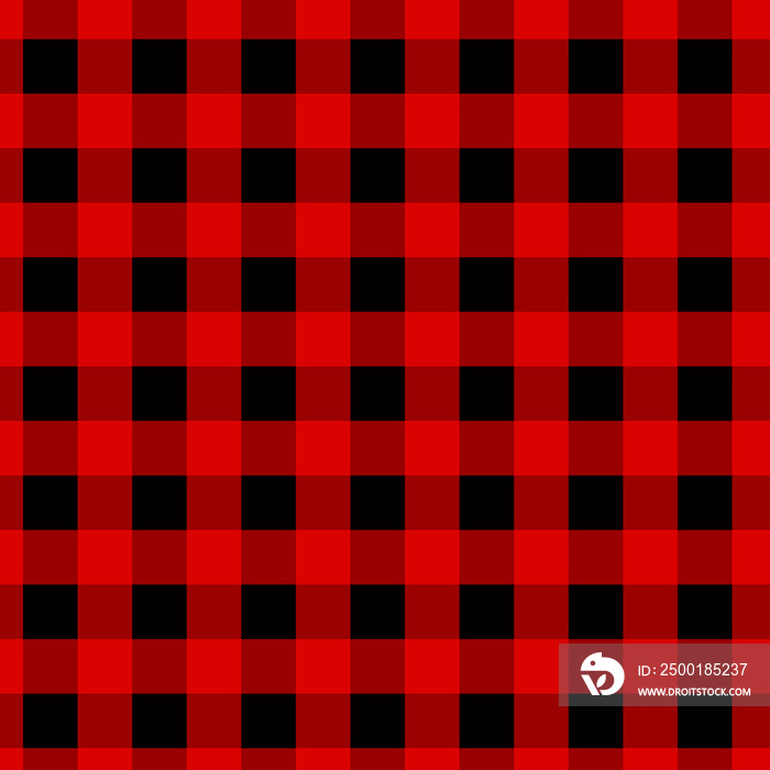 Red and black buffalo plaids background