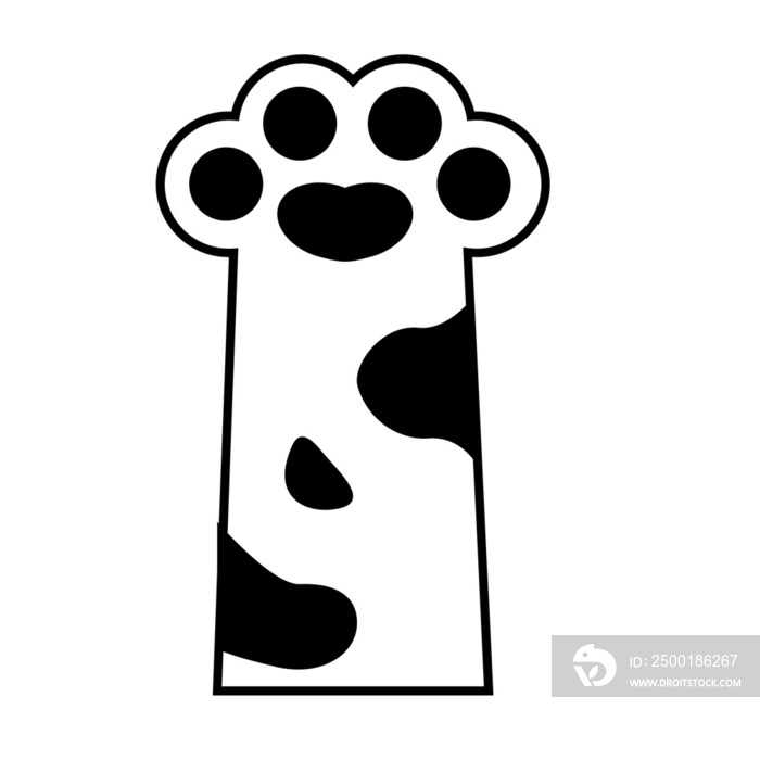 cat and dog paw illustration design