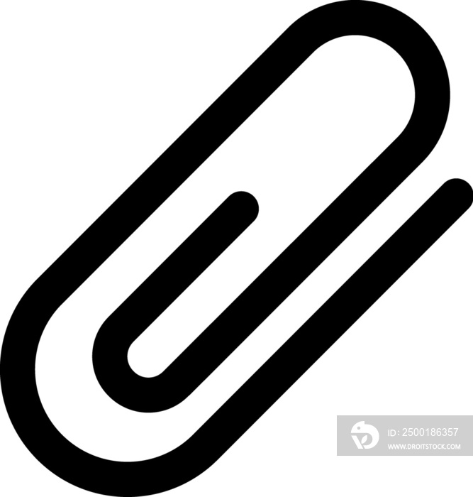 Paper clip icon. Binder Clip