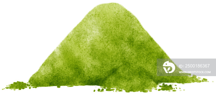 matcha powder watercolor