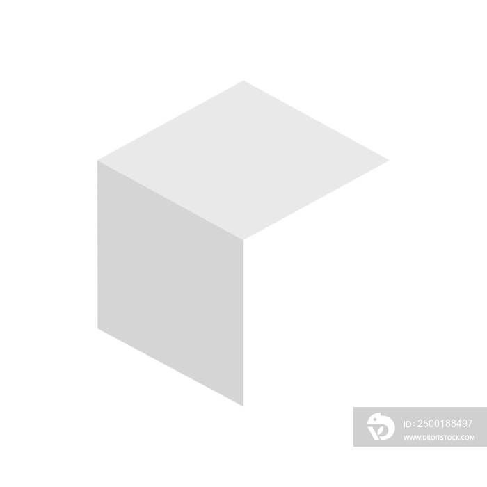 cube 3d for design element