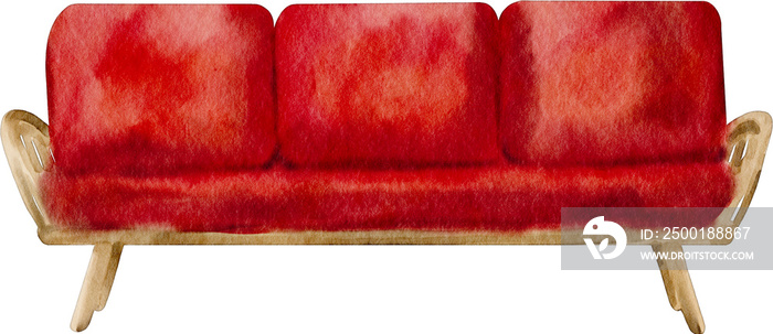 watercolor sofa