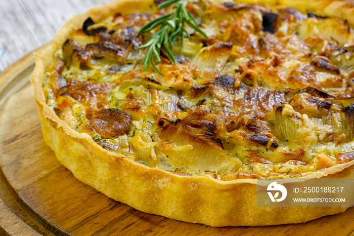 tarte aux poireaux