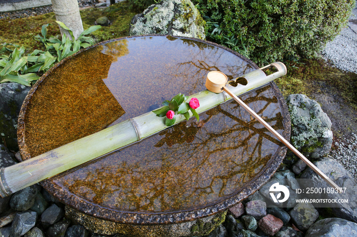 圓光寺の手水鉢