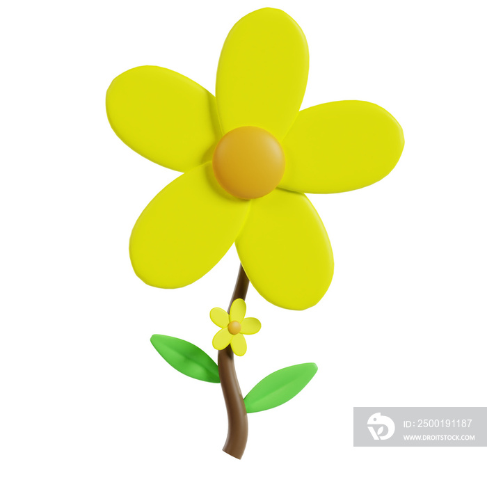 3D Flower Icon