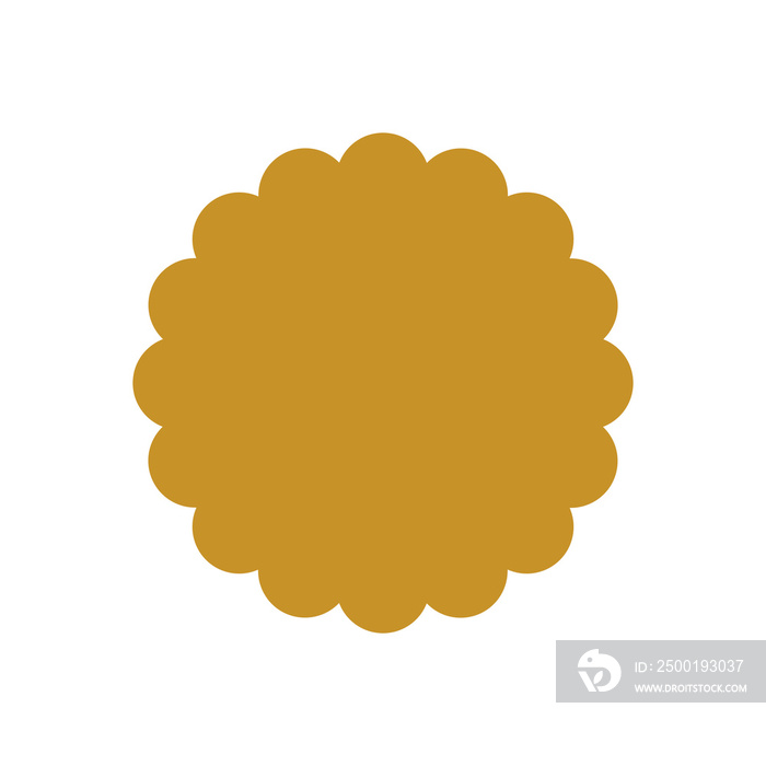 basic shape design element in golden color