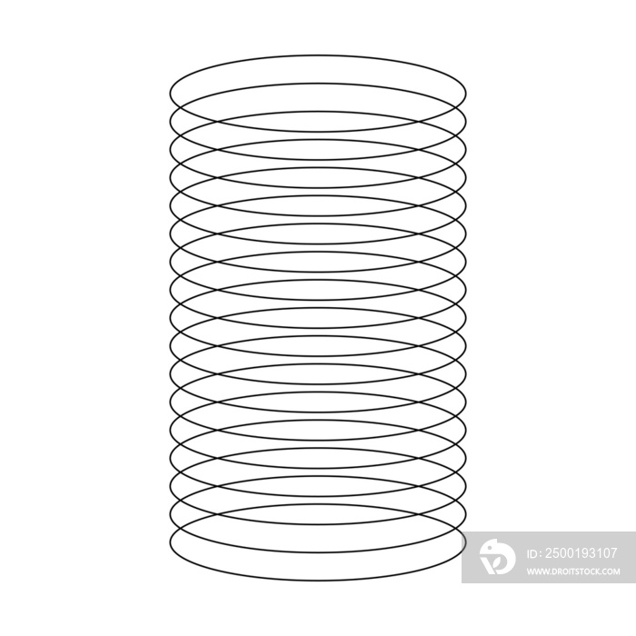 wireframe of spiral element