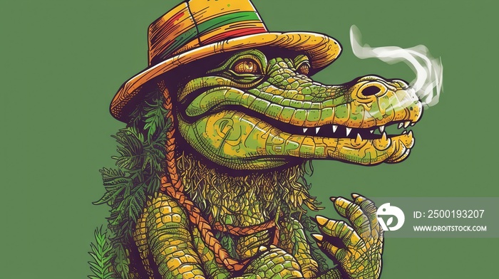 crocodile smoking 420 jamaica rasta