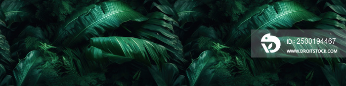 Beautiful tropical leaves background with a captivating and lush display of greenery.