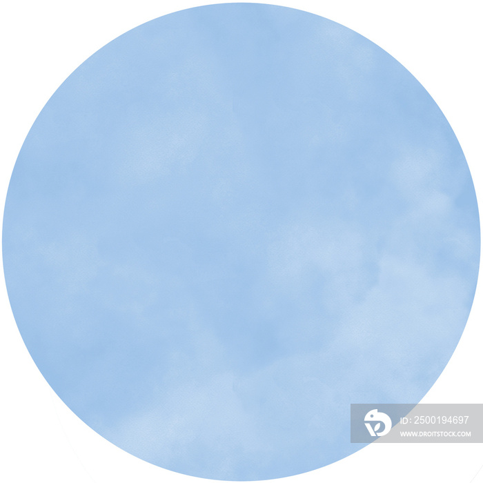 Watercolor of blue circle background