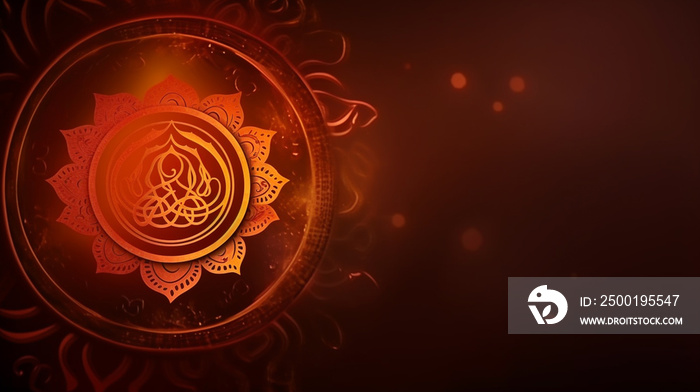 Hinduism background wallpaper with copy space, concept of spirituality and religion.