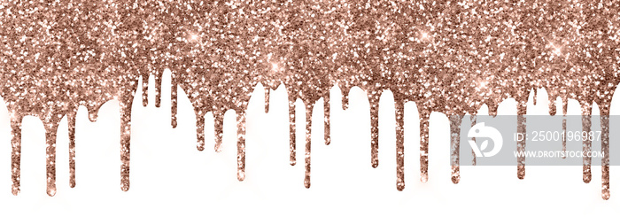 Dripping Rose Gold Clipart