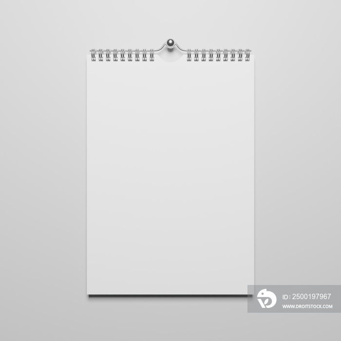 Simple Calender mockup Template black and white