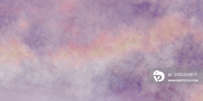 水彩画古老肮脏的背景是紫粉色和白色的，带有浑浊的苦恼纹理，所以