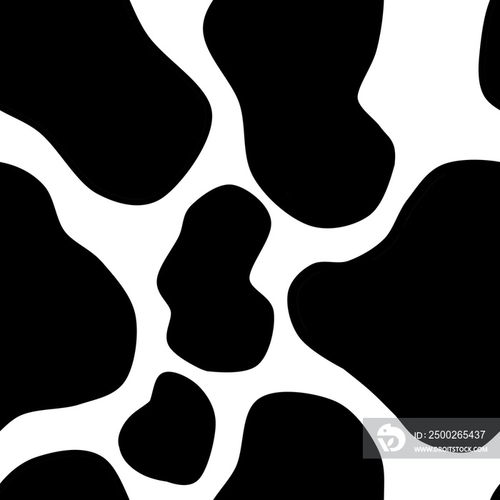 seamless drawing of cowhide pattern.  dalmatians  illustration.