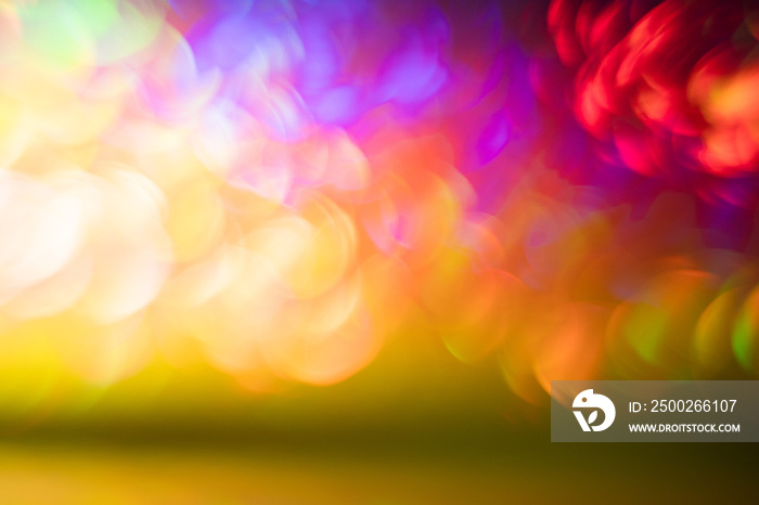 colorful bokeh light leak background