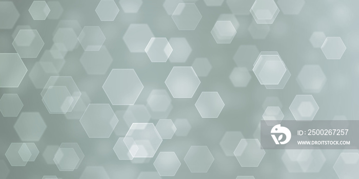 Abstract hexagonal bokeh background