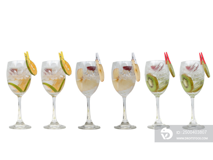 gin tonic isolated background