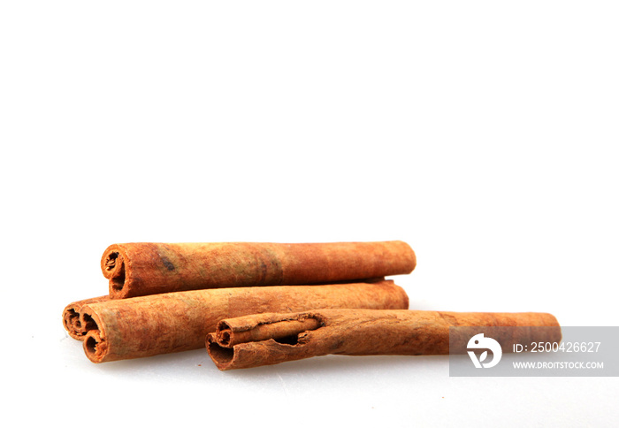 Cinnamon Sticks Isolated On White Background