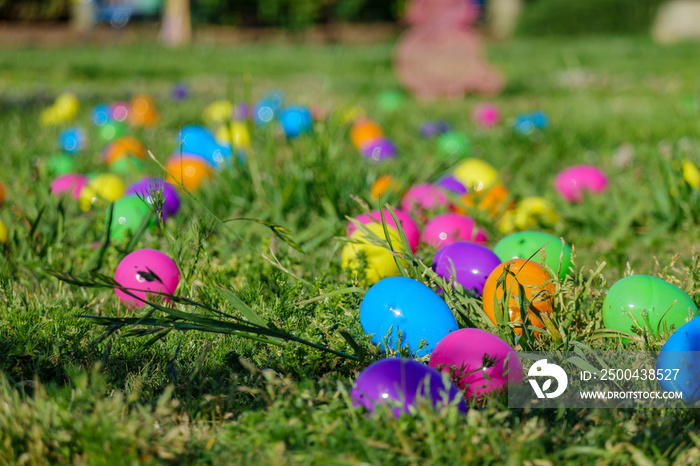 The park had decorate as Easter theme