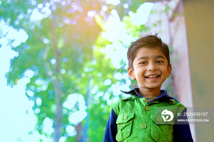 Indian child smiling