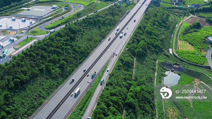 高速道路　空撮