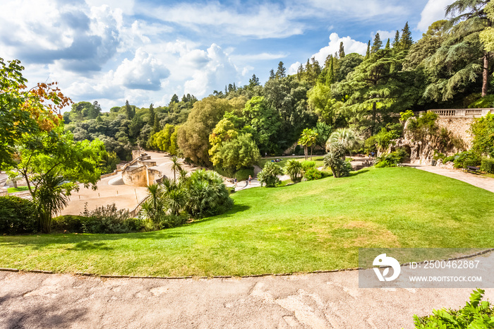 Les jardins de la Fontaine, Nîmes, Gard, France