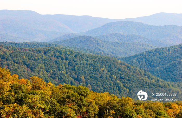 Autumn Colors at Blue Ridge Mountains