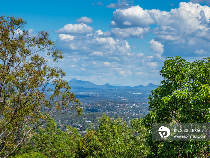 Flinders Peaks framed by Trees