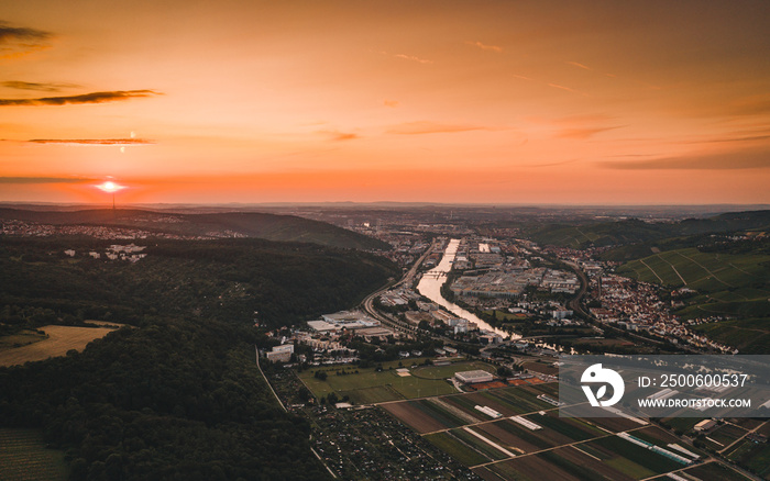 Stuttgart Sonnenuntergang