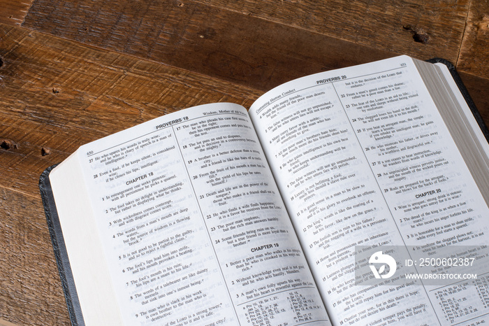 bible on table