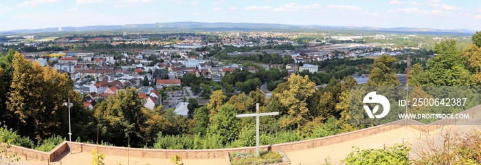 Panorama vom Schloßberg in Homburg