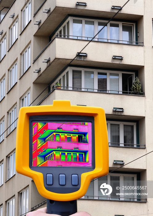 Recording Heat Loss of the Block of Flats with Infrared Thermal Camera in Hand.