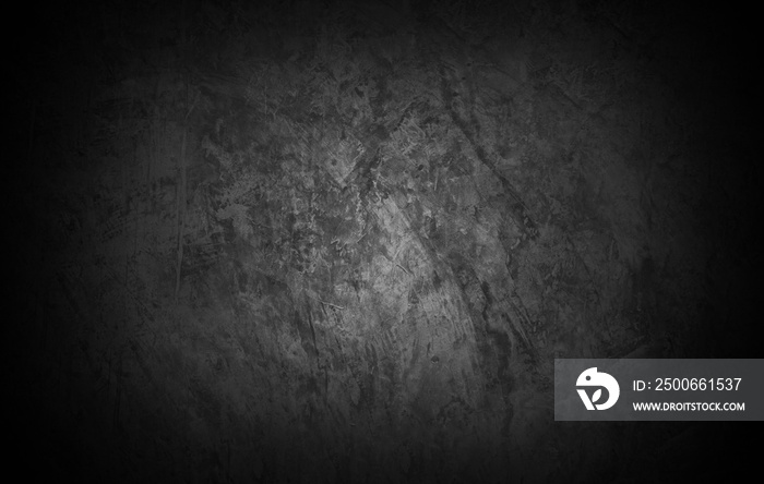 Old wall texture cement dark black gray  background abstract grey color design are light with white 