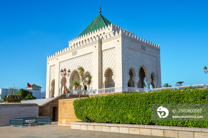 Mausoleum Mohammed V in Rabat. Morocco, Africa