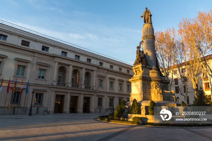 Building of Senate in City of Madrid, Spain