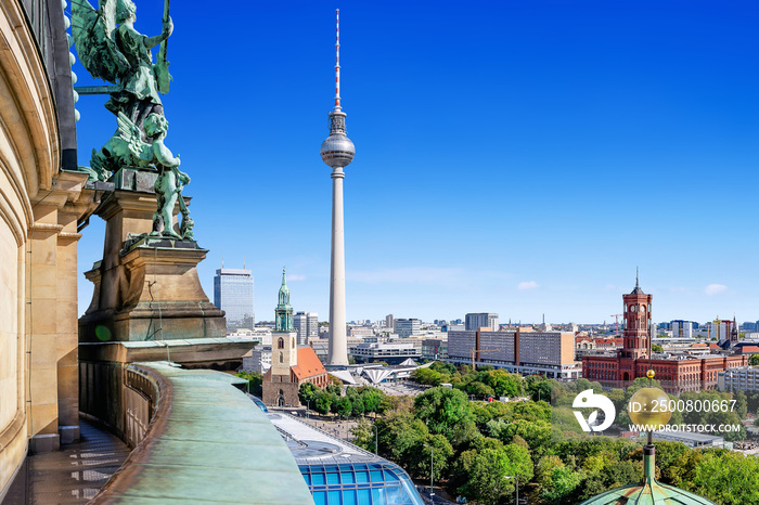 central berlin seen from the berlin cathedral