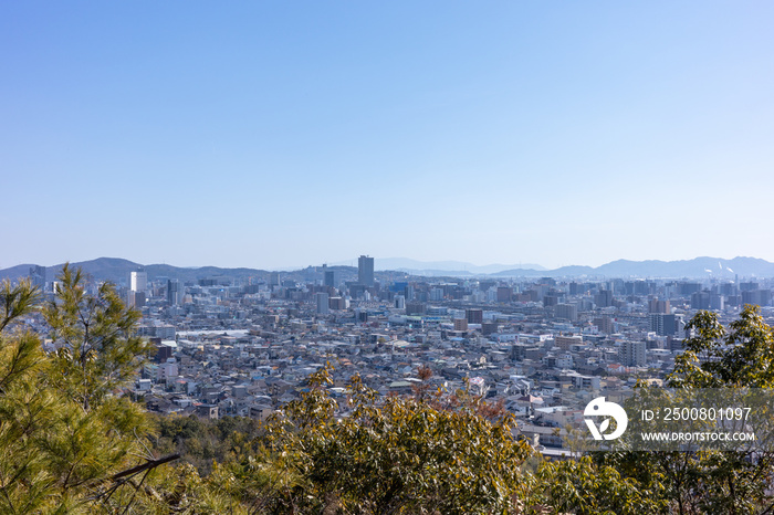 日本の岡山県岡山市の美しい風景