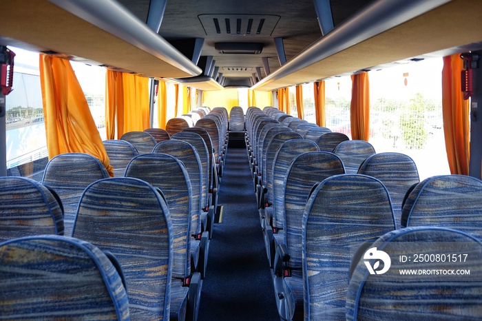 empty bus interior