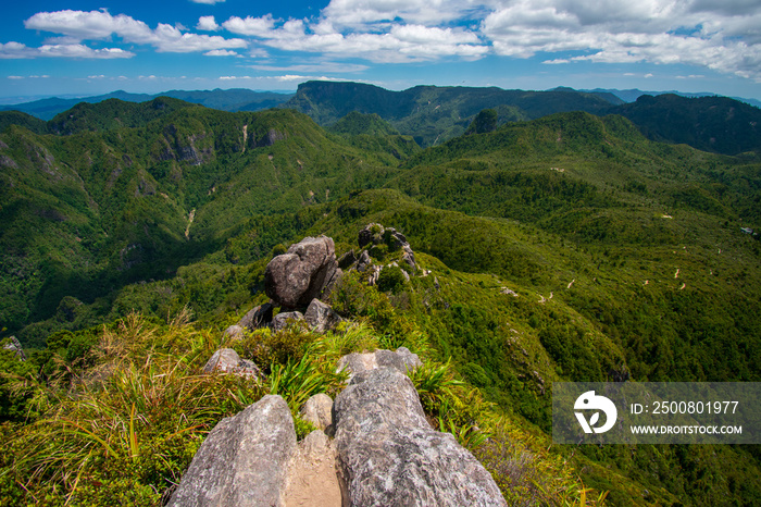 Beautiful walk to The Pinnacles located in Coromandel Peninsula, New Zealand