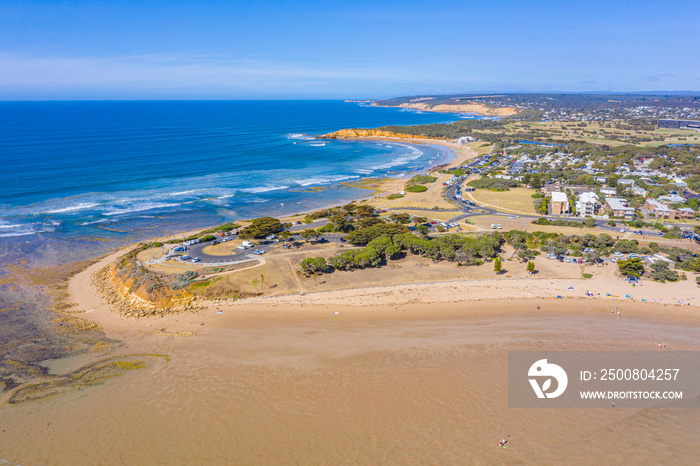 View of a beach at Torquay, Australia