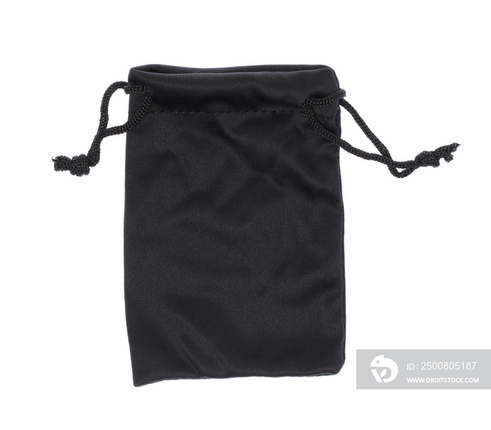 Black bag isolated on white background