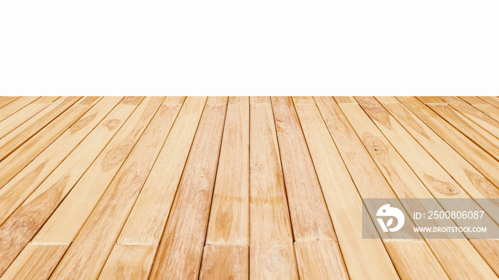 Wood floor textured on white background.