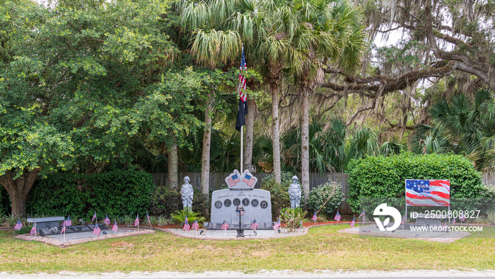 Old Homosassa Veterans Memorial - Homosassa, Florida, USA