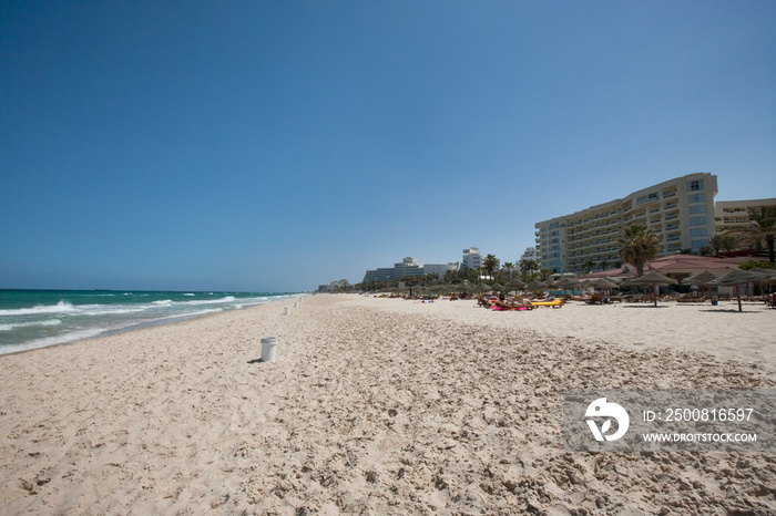 View of beach; Sousse; Tunisia